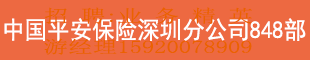中國平安保險(xiǎn)深圳分公司848部